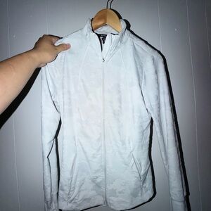 Women Spyder White Zip-Up Jacket